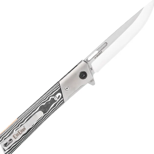 Elite Edge D2 Folder Black&White Micarta