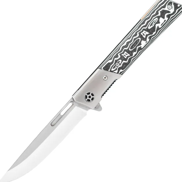 Elite Edge D2 Folder Black&White Micarta