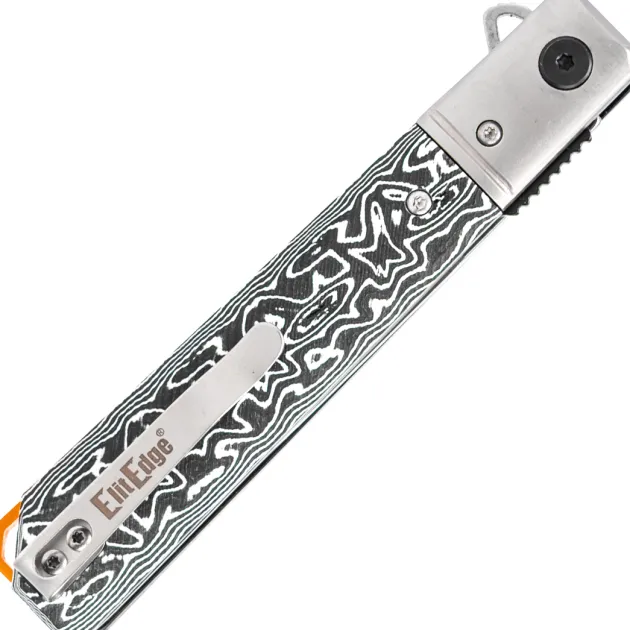Elite Edge D2 Folder Black&White Micarta