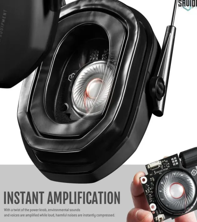 EM-APOLLO-BK - Savior Casque Antibruit Electroniques Noir