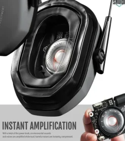 EM-APOLLO-GS - Savior Casque Antibruit Electroniques Gris