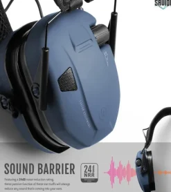EM-APOLLO-LU - Savior Casque Antibruit Electroniques Bleu