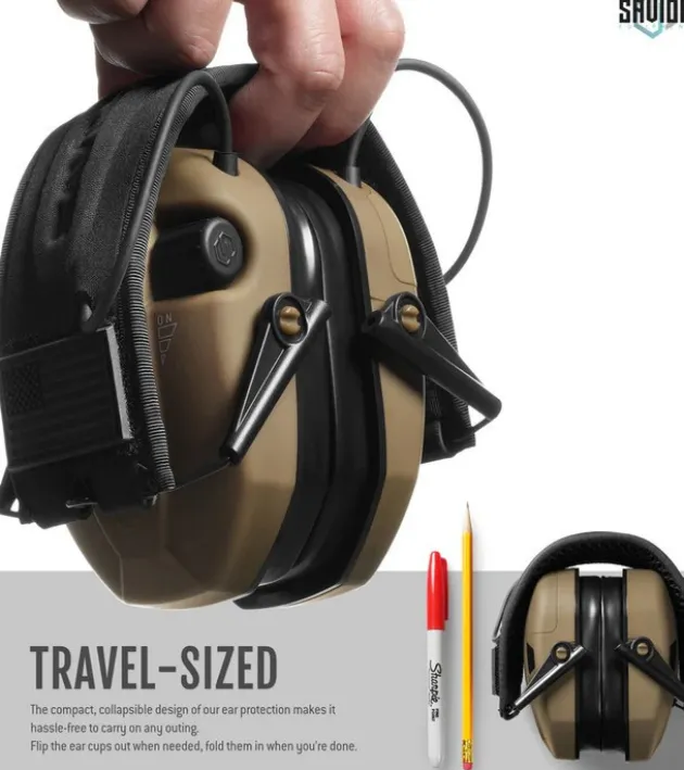 EM-APOLLO-TN - Savior Casque Antibruit Electroniques Tan