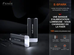ESPARK - Fenix E-SPARK 100 lumens - Lampe de poche porte-clés