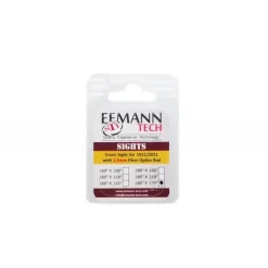 ET-130421 - Eemann Tech Front Sight for 1911/2011, Checkered with 1,5mm Fiber Optics Rod