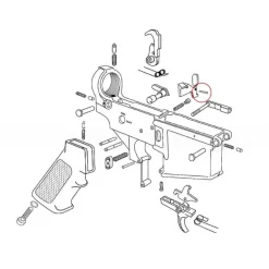 ET-180068 - EEMANN TECH Goupille d'Arrêt de Culasse pour AR-15