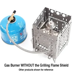 FBGASBUR - Firebox bruleur à gaz avec diffuseur pour réchauds à bois