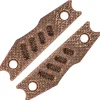 FE18BRMOL - Petrified Fish Plaquettes pour Bison L Brown Micarta