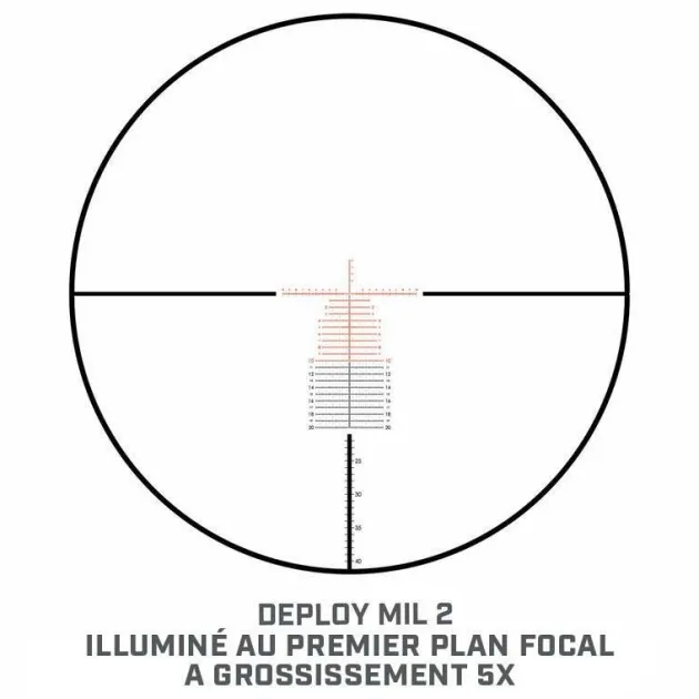 FLMP53056DMI - LUNETTE BUSHNELL MATCH PRO ED 5-30X56 FFP RET. DEPLOY MIL 2 ILL