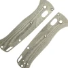 FLY504 - Flytanium Plaquettes Benchmade Bugout Crossfade Micarta Linen