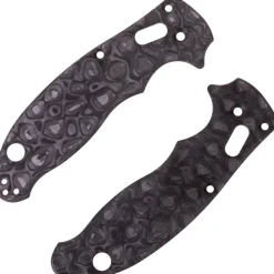 FLY319 - Flytanium plaquettes Raindrop Carbon pour Spyderco Manix 2