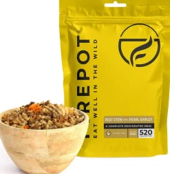 FP2011-RY - FIREPOT Ragoût de Boeuf avec Orge Perlée 110g 520 Kcal Lyophilisé