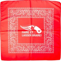 Fred Perrin Bandana Rouge Faire et laisser braire !