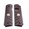 738-FS-BB-BC - Wilson combat Grips Full-Size, Black Cherry G10, Aggressive Starburst Pattern, Beveled Bottom