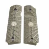 738-FS-BB-DO - Wilson Combat Grips Full-Size, Dirty Olive G10, Aggressive Starburst Pattern, Beveled Bottom