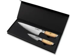 Fukito Coffret 2 Couteaux Pakka San Mai Chet et Office