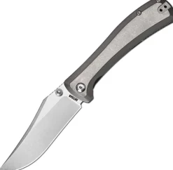 1888G-GY - Artisan Cutlery Santee Stonewash S35VN SW titanium