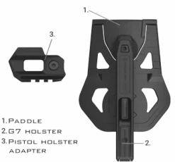G17-01 - Recover Holster pour Glock 9mm/SW40/357 double pile