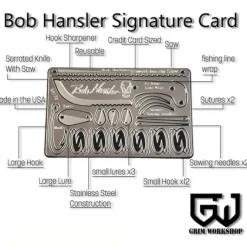 GRICARD001 - Grim Workshop carte de survie Bob Hansler