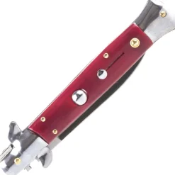HAL30763 - Couteau à ouverture automatique STILLETO ROUGE