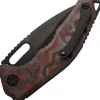 H012-6A-RDCC - Heretic Knives Medusa Auto Recurve DLC Magnacut
