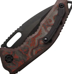 H012-6A-RDCC - Heretic Knives Medusa Auto Recurve DLC Magnacut