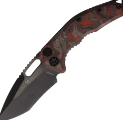 H012-6A-RDCC - Heretic Knives Medusa Auto Recurve DLC Magnacut