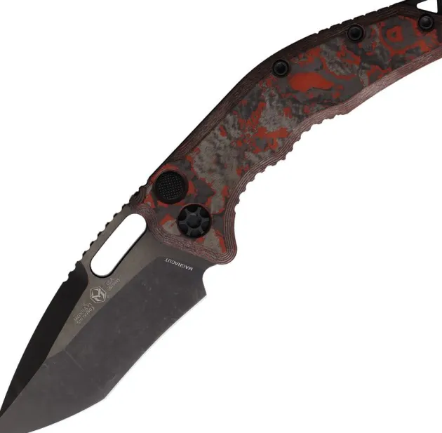H012-6A-RDCC - Heretic Knives Medusa Auto Recurve DLC Magnacut