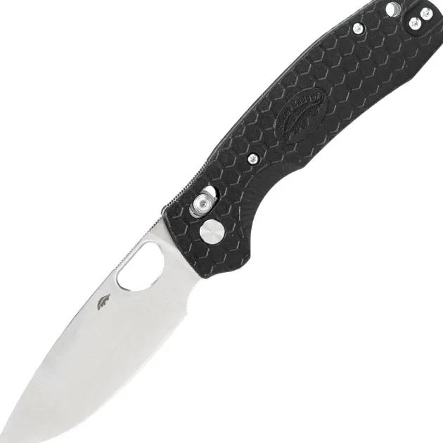 HB6001 - Honey Badger Cross-Bolt Large drop point black FRN