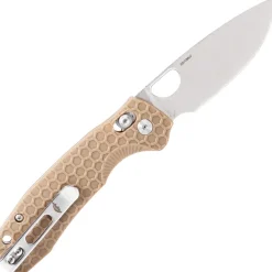 HB6012 - Honey Badger Cross-Bolt Small drop point Tan FRN