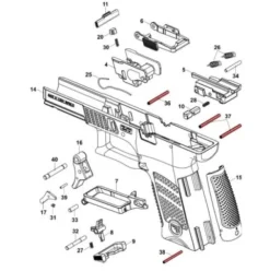 HBI10119 - HB Industries CZ P10 Frame Pin Set