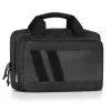 HC-DGSPORT-WS-BK - Savior Equipment [Specialist Series] Low Profile Soft Double Handgun Revolver Bag w/ Built-In Magazine Holder, Black