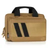 HC-DGSPORT-WS-TN - Savior Equipment [Specialist Series] Low Profile Soft Double Handgun Revolver Bag w/ Built-In Magazine Holder,