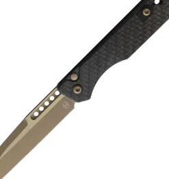 Heretic Knives Auto Jinn Button Lock CF Brz