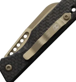 Heretic Knives Auto Jinn Button Lock CF Brz