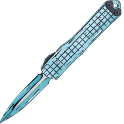Heretic Knives Manticore S D/E Cel Shading Turquoise Grenade Grip