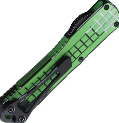 Heretic Knives Manticore S S/E Cel Shading Toxic Green Grenade Grip