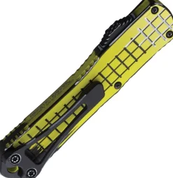 Heretic Knives Manticore S T/E Cel Shading Yellow Grenade Grip