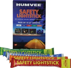 HMV6FP10 - HUMVEE x10 Bâtons Lumineux 15cm 12 Heures 5 couleurs