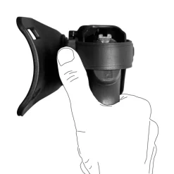 41.097933 - Holster droitier Zoom VKZ804 noir pour GLOCK 17/18/19/22/23 avec lampe/laser