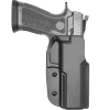 HOLX0008S320FSTLBLKRH - Signature OWB Holster - Sig - P320 FS / M17 / 5" XFIVE Legion - Tek-Lok - Belt Attachment