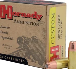 784782 - HORNADY BOITE DE 25 CARTOUCHES 9MM LUGER 147GR XTP
