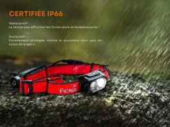 HP12R-TROUGE - FENIX HP12R-T Frontale USB-C 1300lm 18650 4000mAh CW + NW + Red Light ROUGE