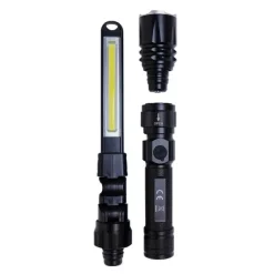 HWL3000 - HACKNITE Pelagia 350r torche / lampe de travail magnétique LED 2 en 1 Rechargeable