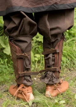 IF-10104650 - LARP EPIC ARMORY Paire de Jambières Viking, marron