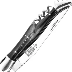 6732.I - Laguiole G. David 2 pièces corne mitres inox 12 cm