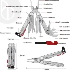 22in1FLINT - BIBURY 22-in-1 Multi Tool with Flint