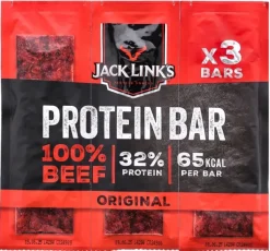 533-010 - JACK LINK'S Beef Bar Boeuf Séché Original 22.5 g 3 barres