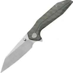 KB Knives Nova Reverse Tanto Framelock Flamed Belt Satin M390