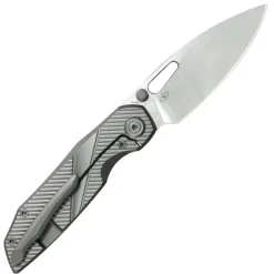 KBKnives Sear Belt Satin S90V Gray Titanium Micro Milling